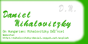 daniel mihalovitzky business card